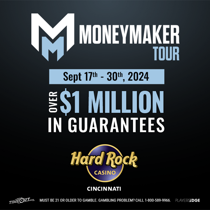 THE MONEYMAKER TOUR RETURNS TO HARD ROCK CINCINNATI WITH MORE THAN $1 MILLION UP FOR GRABS