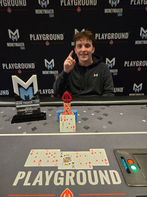 Kaden Anthony Vaillancourt ($6,105) Wins Event 9 $250 Moneymaker Mega Stack NLH (Re-Entry)