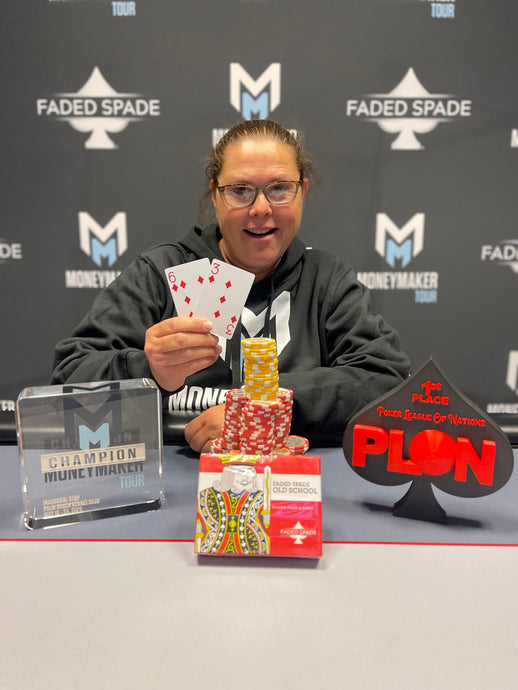 Ruth Comeau ($3,376) Victorious in First Ever Moneymaker Tour Ladies Event