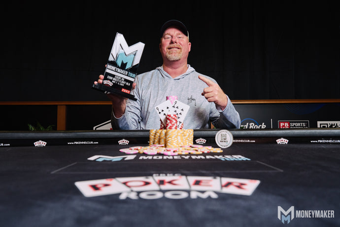 Brian Hardy Wins ($27,000 )and the Trophy in 3 Way Chop $300 Moneymaker Multi Flight Event NLH $100,000 Guaranteed