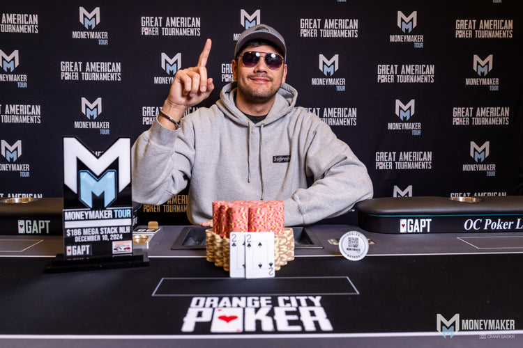 Nikita Bakarjiev ($2,270) Wins Event 14 Mega Stack in Four Handed Deal