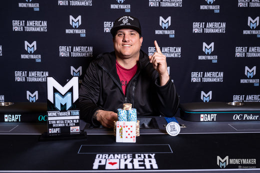 Joseph Piambino ($1,885) Wins Mega Stack Event 18 in Three Handed Deal