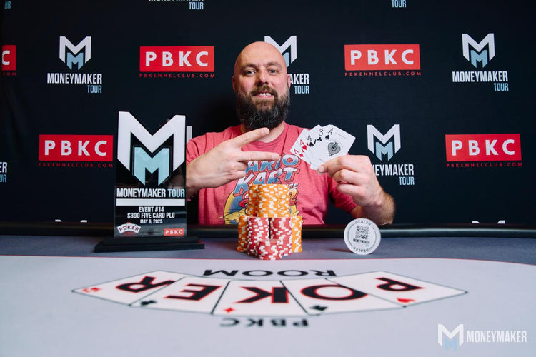 Michael Cassellas ($5,500) Wins $300 Five Card PLO (Re-Entry) Palm Beach Kennel Club