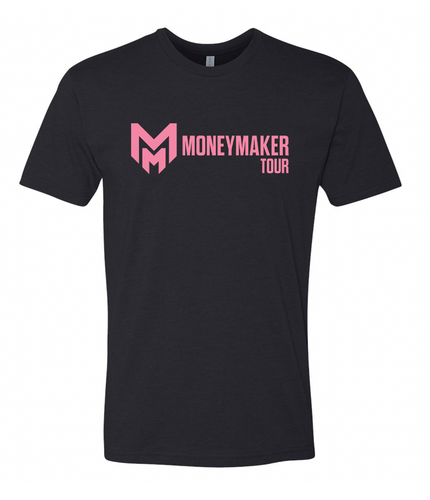 Moneymaker Tour Black Shirt with PINK